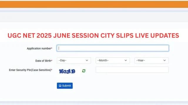 UGC NET 2025 City Intimation Slip